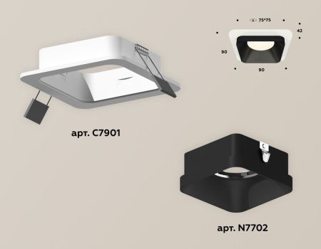 Светильник встраиваемый Ambrella Light Techno (Тецхно) XC7901002