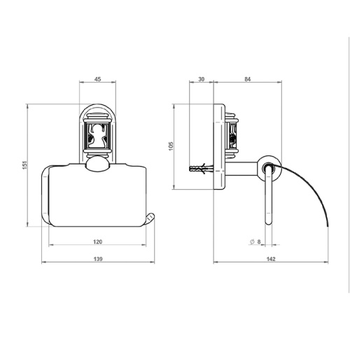 Бумагодержатель THG Ange A2G-A02-538AC - фото 3