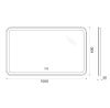 Зеркало с подсветкой и антизапотеванием BelBagno Marino SPC-MAR-1000-600-LED-TCH-WARM 100х60 подвесное