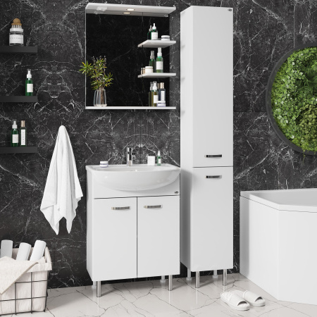 Зеркало в ванную Onika Коралл 206001 60х68 цвет дуб сонома