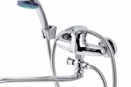 Смеситель для ванны и душа FAUZT FZs-614-114 настенный хром