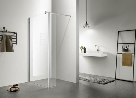 Душевая перегородка Azario CHICAGO AZ-NAR6321 1200 120х195 стекло прозрачное профиль серебро