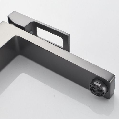 Смеситель Raffine F1196T на раковину оружейная сталь - фото 5