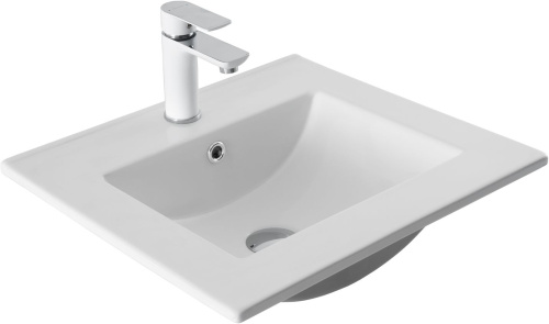 Раковина-столешница Aquanet Flat 00330428 полувстраиваемая цвет белый - фото 4