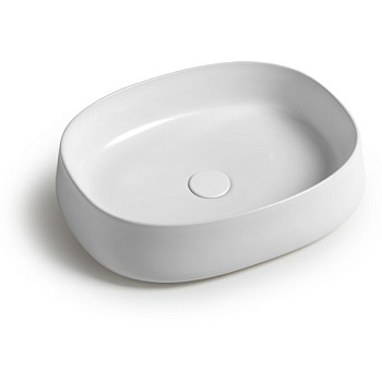 Раковина керамическая White Ceramic Jumper W071701 50х40 накладная цвет белый глянцевый