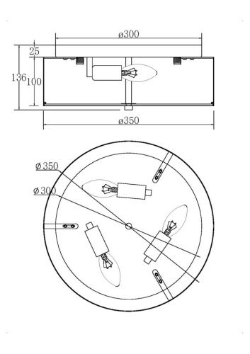 Светильник потолочный Maytoni Ripple MOD096CL-03CH - фото 5