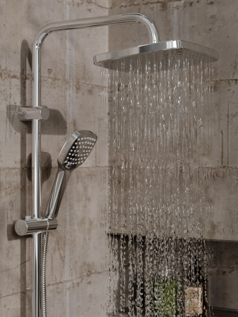 Душевая стойка OneLife P07-844cr настенная цвет хром