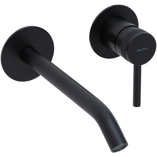 Смеситель для раковины Allen Brau Priority 5.31A03-31 встраиваемый в стену черный - фото 5