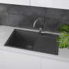 Кухонная мойка LeMark Imandra 840 9910031 84х50 цвет антрацит поверхность матовая