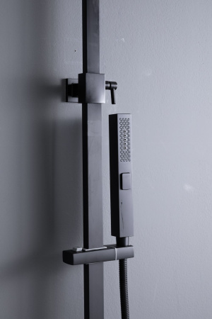 Душевая стойка Allen Brau Infinity 5.21029-31 настенная цвет черный