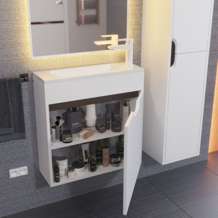 Тумба с раковиной Uperwood UPD Modul 393020557 60х20 цвет белый