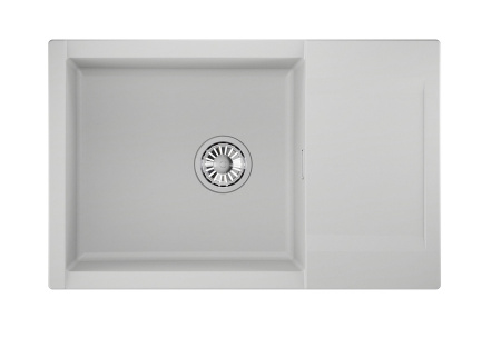 Кухонная мойка Granula 7807, АРКТИК 78х50 цвет светло-серый поверхность матовая