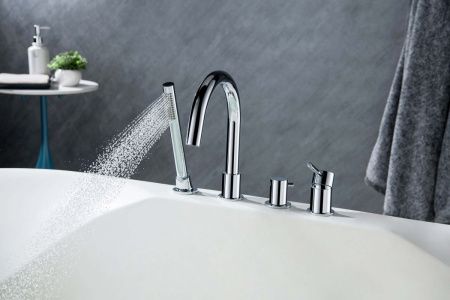 Смеситель Aquatek ЕВРОПА AQ1348CR на борт ванны хром