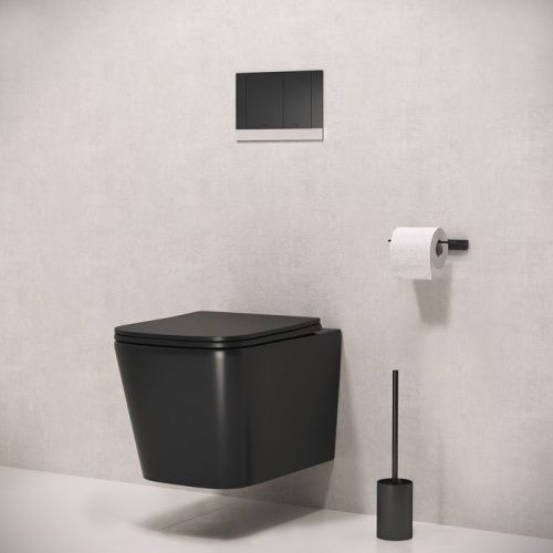 Клавиша смыва механическая IDDIS Unifix UNIS1MBi77 цвет черный матовый - фото 2