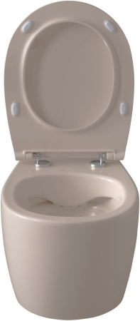 Чаша унитаза подвесная Allen Brau Fantasy 4.11004.IV цвет бежевый без сиденья безободковая каскадный смыв