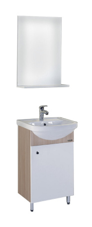 Тумба с раковиной и зеркалом Grossman Eco Line 105206 50х30х70 напольная