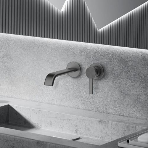 Смеситель для раковины Smartflow REBRICK SMF0102-R01GD настенный графит - фото 4