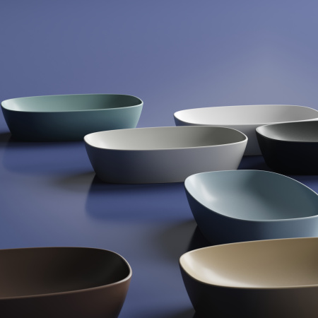 Раковина из сантехнического фарфора Ceramica Nova ELEMENT CN6049 60х38 накладная цвет белый без отверстий под смеситель