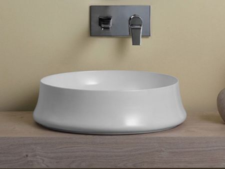 Раковина из сантехнического фаянса Simas SH 01 50х50 накладная цвет белый