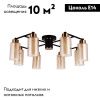 Люстра потолочная Arte Lamp Leo (Лео) A7027PL-8BK
