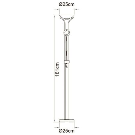 Торшер Arte Lamp Duetto (Дуетто) A4329PN-2CC