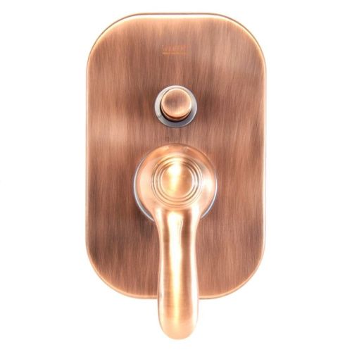 Смеситель для ванны и душа Webert Aurora AU860101060 встраиваемый в стену медь - фото 4