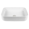 Раковина из сантехнического фарфора Bond Cube S54-500 50х39 накладная цвет белый глянцевый