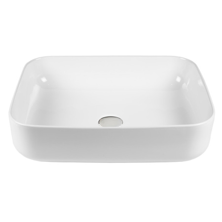 Раковина из сантехнического фарфора Bond Cube S54-500 50х39 накладная цвет белый глянцевый