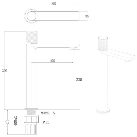 Смеситель Allen Brau Liberty 5.33002-00 на раковину хром