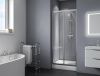 Душевая дверь BelBagno DUE DUE-BF-1-100-U-Cr стекло прозрачное профиль хром