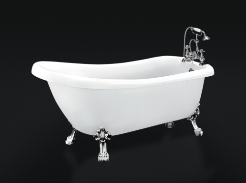 Ванна акриловая BelBagno BB20-1700 170х73 отдельностоящая полукруглая - фото 2