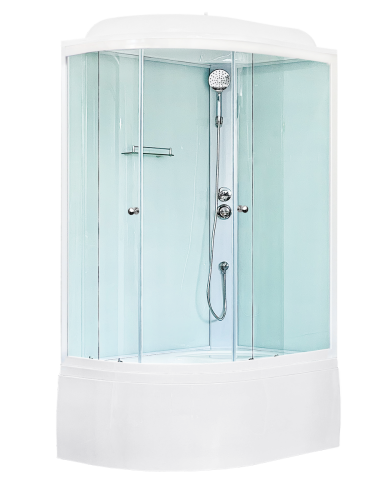 Душевая кабина Royal Bath BK RB8120BK5-WT-R 120х80 асимметричная
