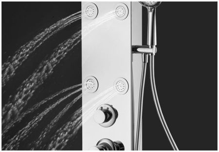 Душевая панель Aquanet Galaxy AP40-01 настенная цвет хром