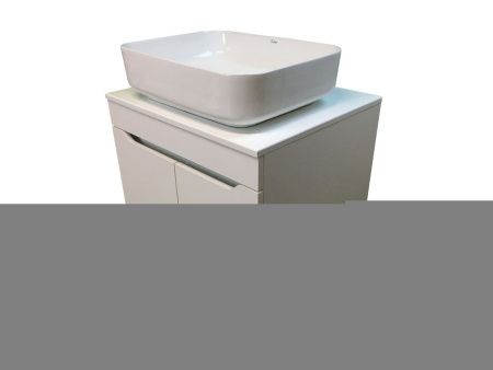 Тумба с раковиной Sintesi STL.W7019_SIN-LVB-APP-409 60х60 подвесная цвет белый