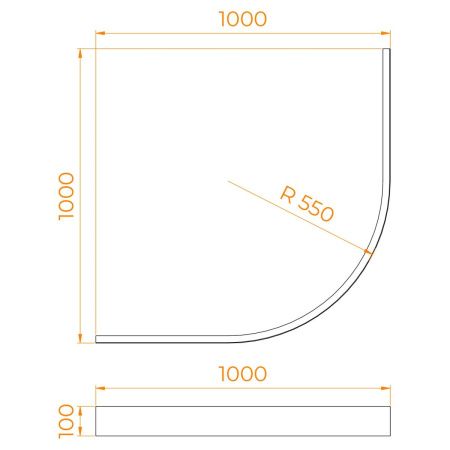 Экран фронтальный для поддона RGW 03231400-31