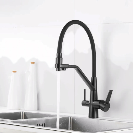 Смеситель для кухни BOCH MANN ELSE B BM10427 на раковину/на столешницу черный