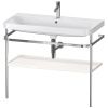 Консоль с раковиной Duravit Happy D.2 Plus HP4838O2222 100х50 напольная цвет хром