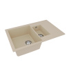Кухонная мойка LeMark Ramza 760 9910038 76х50 цвет бежевый поверхность матовая