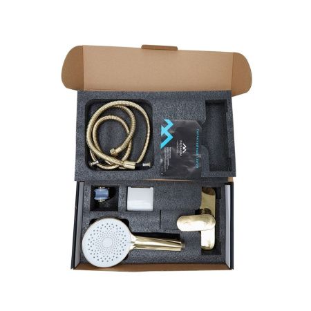 Смеситель для ванны и душа Fashun A2085-35 настенный золото