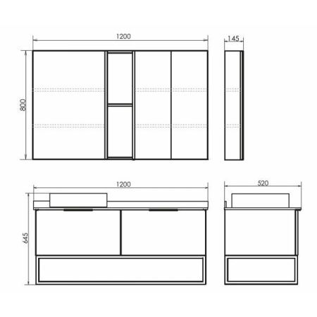 Тумба с раковиной Comforty Порто 00-00008905CF 120х50 подвесная цвет серый