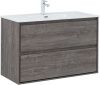 Тумба под раковину Aquanet Милан 00336375 100х50 подвесная цвет коричневый