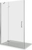 Душевая перегородка Good Door SATURN СА00003 120х185 стекло прозрачное профиль хром