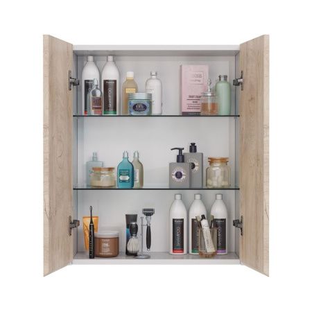 Шкаф LeMark Combi LM03C60SH-dub 60х80 подвесной цвет бежевый/белый