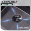 Кухонная мойка Splenka S701.5050.09 50х50 цвет серый поверхность матовая