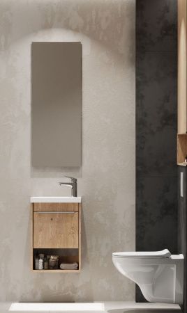 Зеркало Aquaton Альма 1A287602A3010 40х100 подвесное