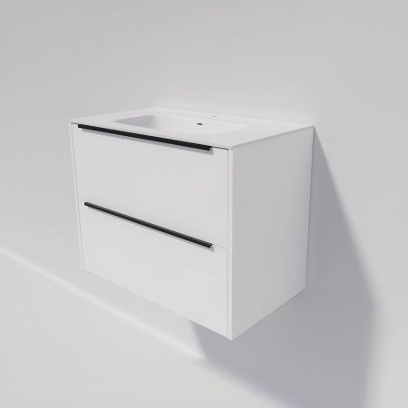 Тумба под раковину La Fenice Tesoro FNC-01-TES-PB-80-2 80х40 подвесная цвет белый
