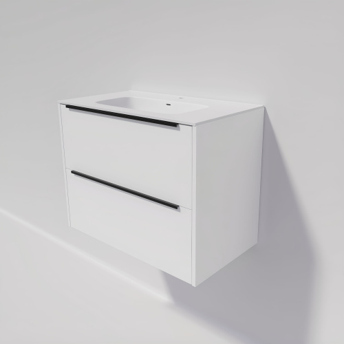 Тумба под раковину La Fenice Tesoro FNC-01-TES-PB-80-2 79х44х62 подвесная цвет белый матовый - фото 5