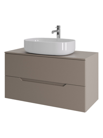 Тумба с раковиной Orange Line Li-100TuLMDF+B04-600W 100,5х46х68,7
