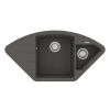 Кухонная мойка LeMark Irkana 980 9910047 100х50 цвет серый поверхность матовая