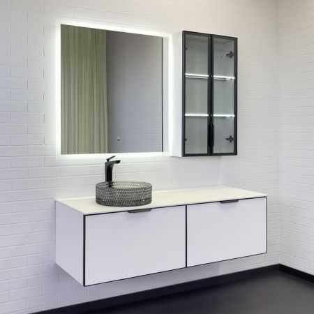 Тумба с раковиной Comforty Онега 00-00017886CF 140х50 подвесная цвет белый